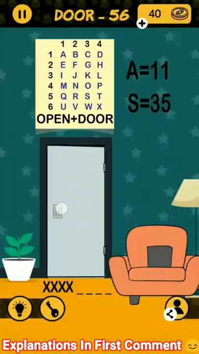 4 Digit Code Door 56 Answers - Puzzle4U Answers