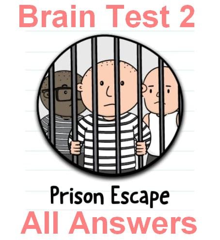 Brain Test 2 Prison Escape Level 18 They must pass through that door Answers
